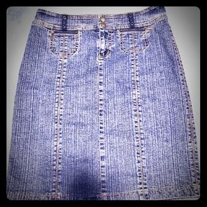 DKNY Jeans Blue Denim Skirt